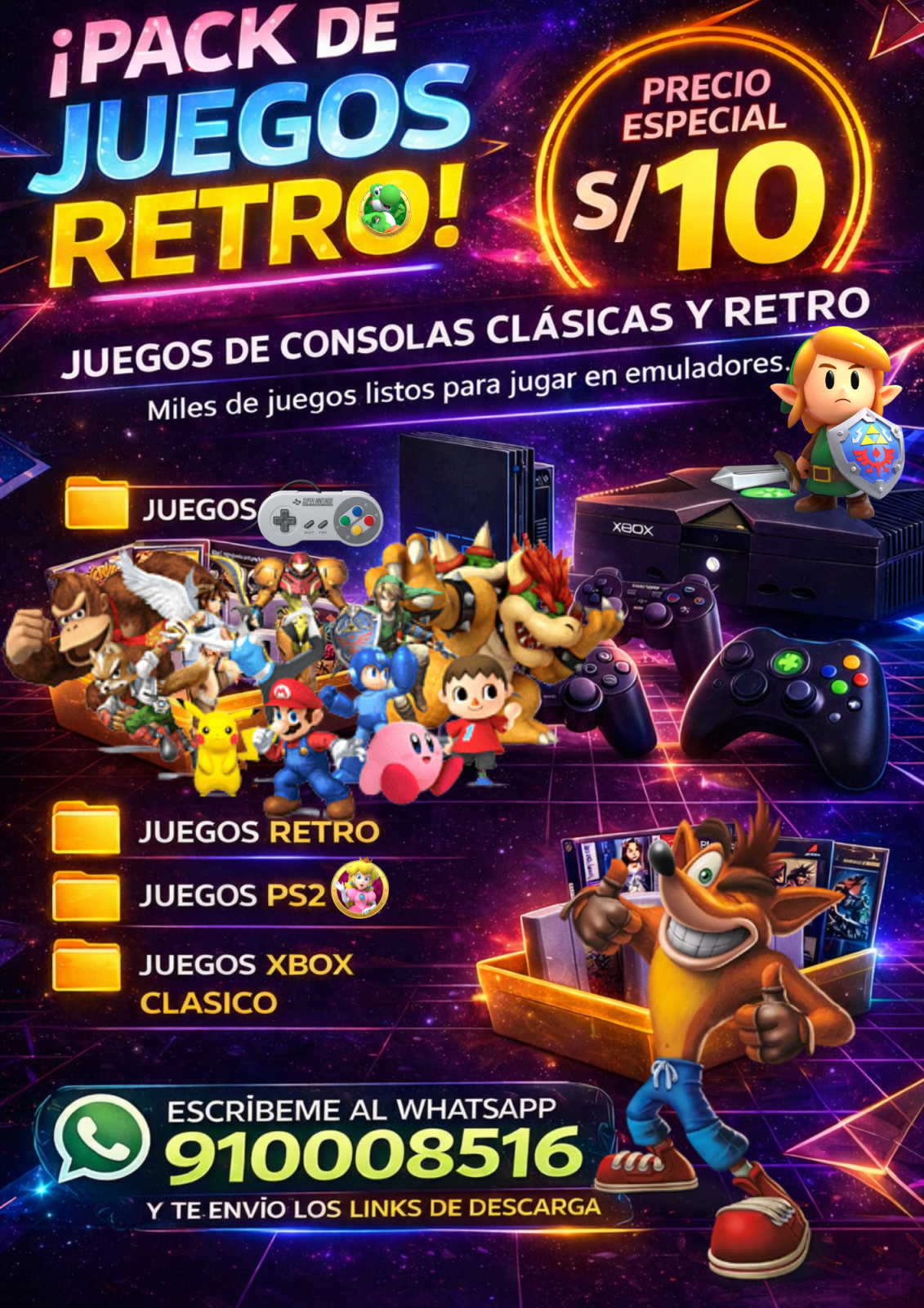 MEGAPACK VIDEOJUEGOS