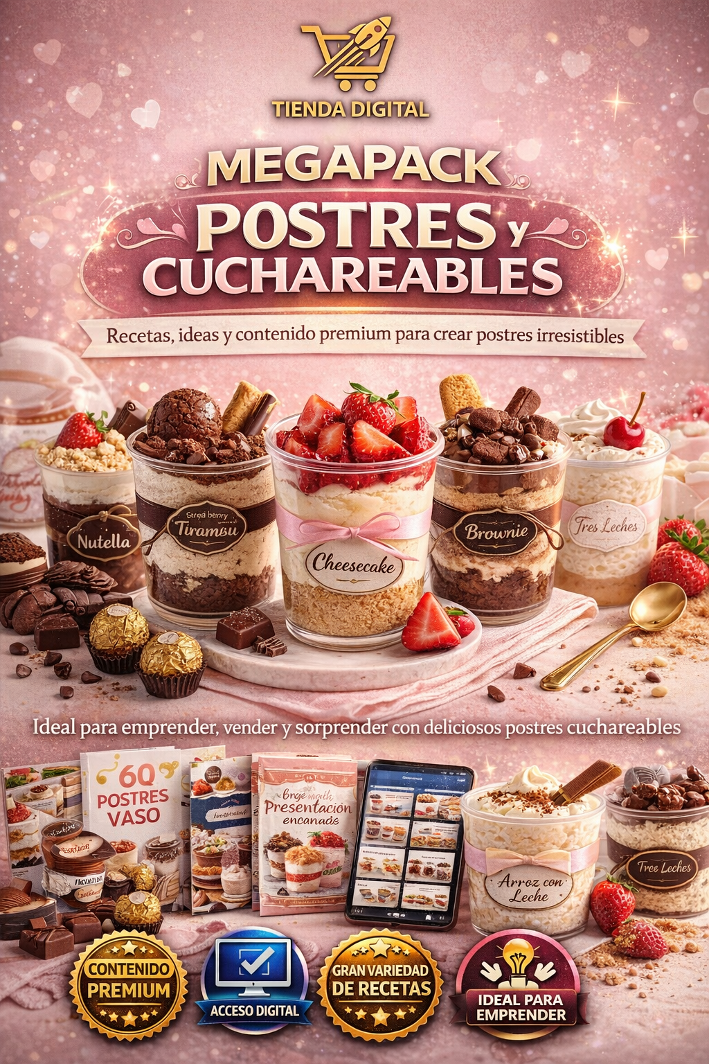 MEGAPACK POSTRES Y CUCHAREABLES