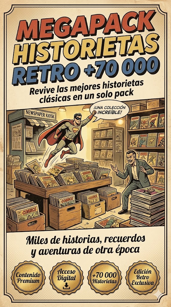 MEGAPACK 70 000 HISTORIETAS RETRO